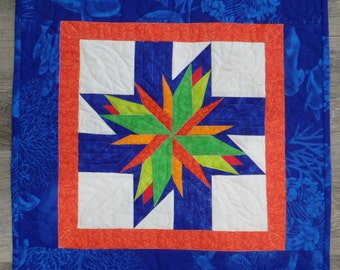 blue star wall hanging