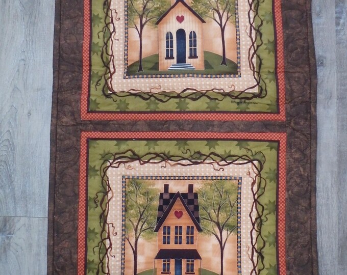 Primitive House Quilted Wall Hanging - Etsy