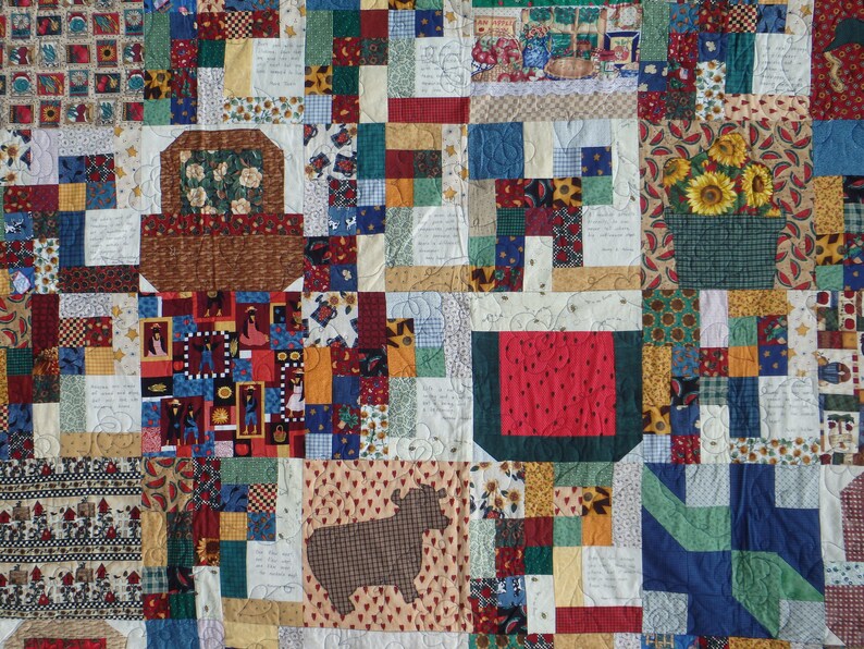 Farmhouse Quilt Farmhouse Decor Country Quilt Queen Size Etsy