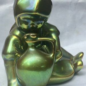 Hungary Zsolnay Baby And Jug