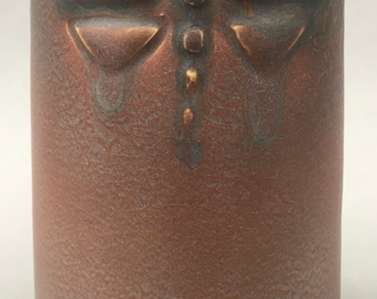 Arts And Crafts Rookwood Charles Todd Dragonfly Vase 1907