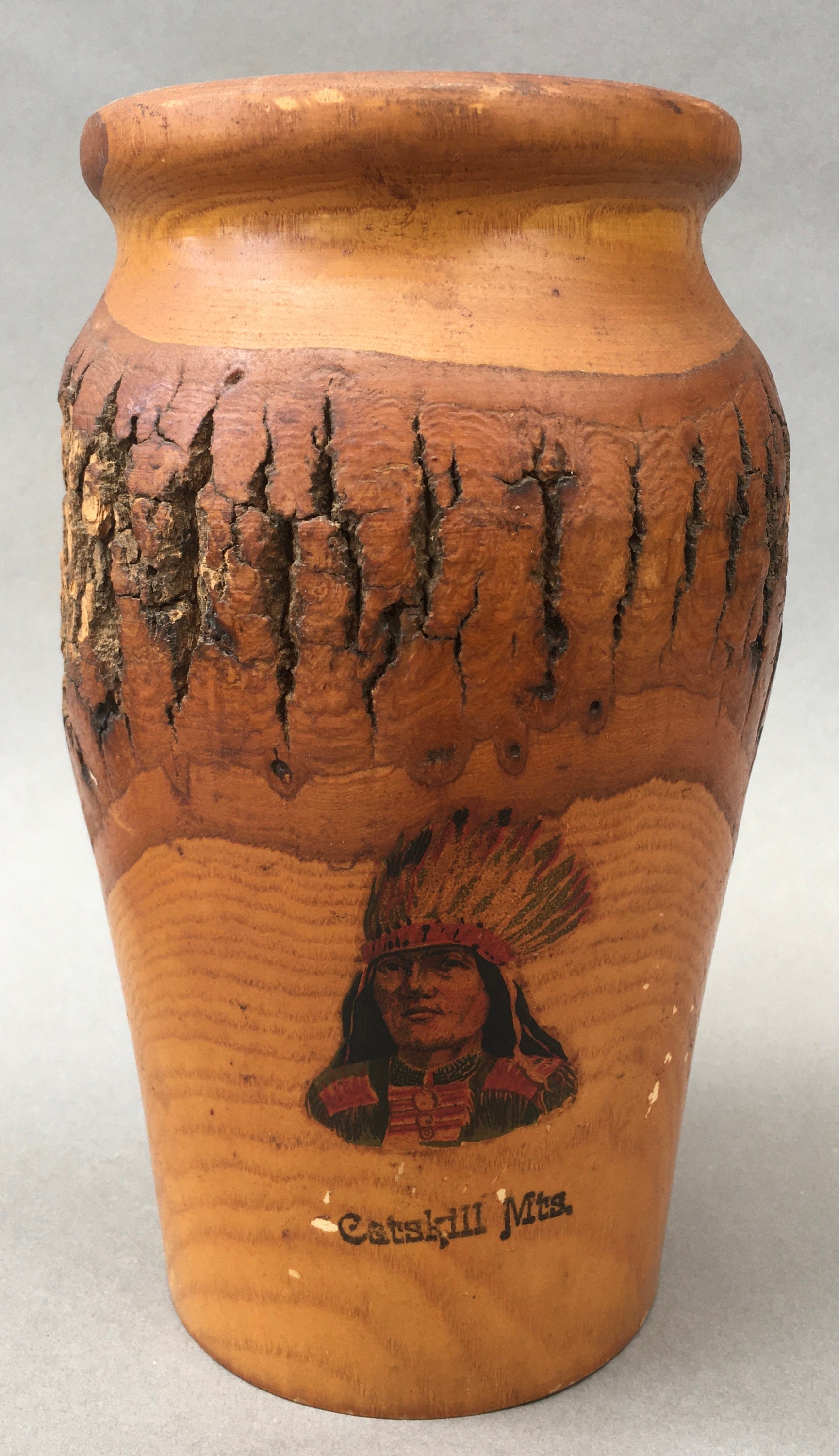 Arts & Crafts Adirondack Native American Vase Etsy