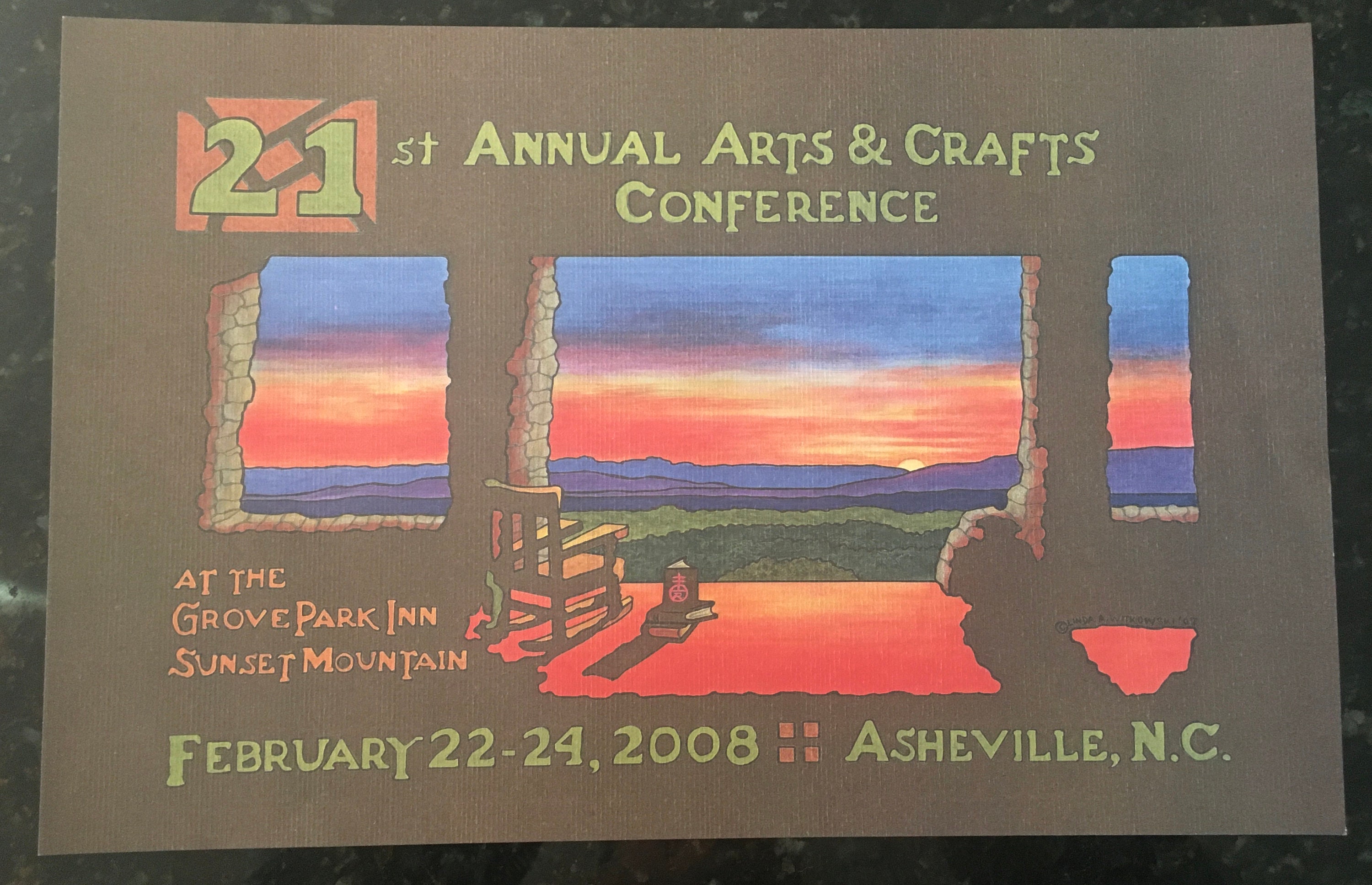 Arts and Crafts Conference Poster 2008 Etsy