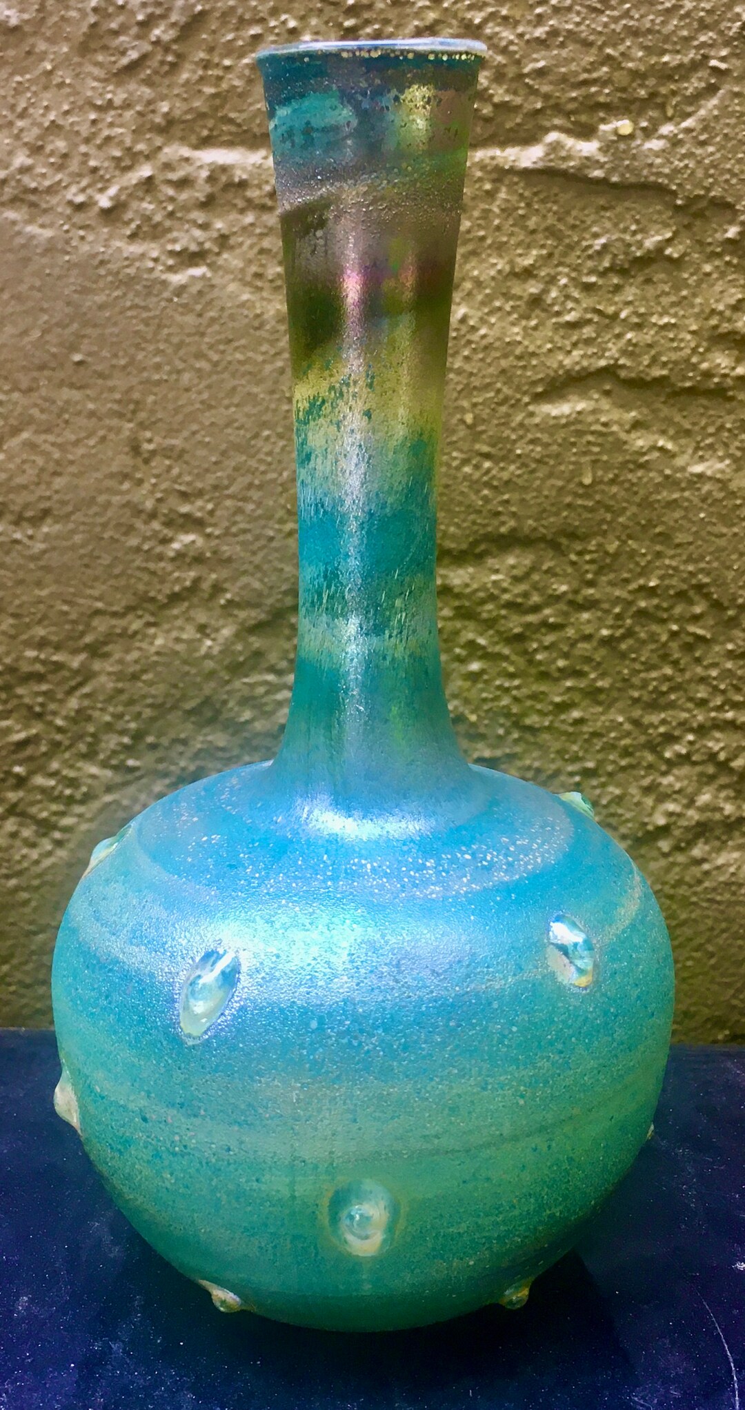 Israel Neker Hand Made Art Glass Vase Etsy