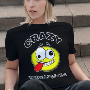 CRAZY EMOJI T-shirt - XS- 2X  - 100%  cotton  - Narcotics Anonymous - Free Shipping