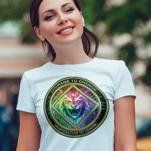 COURAGE To CHANGE Ladies  T-shirt - XS- 2X  -  cotton.  - Narcotics Anonymous - Free Shipping