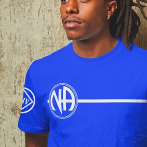 NA Basic Text  CLEAN DATE  T-shirt -   100% cotton - Free Shipping - Narcotics Anonymous
