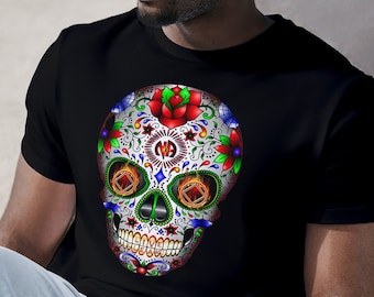 NA Sugar Skull T-Shirt: Vibrant Recovery Graphic Tee S-4X - Narcotics Anonymous