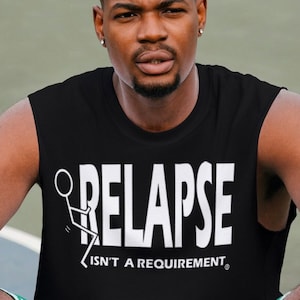 NA RELAPSE Isn&#39;t A REQUIREMENT Unisex  Tank Top - Narcotics Anonymous - Free Shipping