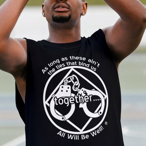 NA TIES That BIND Us Unisex  Tank Top - Narcotics Anonymous - Free Shipping