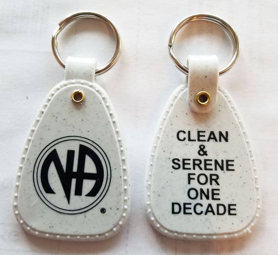 NA Granite 1 Decade 10 Year Clean Time Key Tag Narcotics Anonymous Etsy