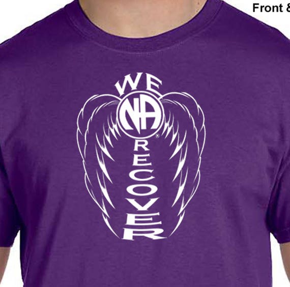 Purple T-Shirt 2016 Giving Hand S-3X cotton Narcotics Anonymous