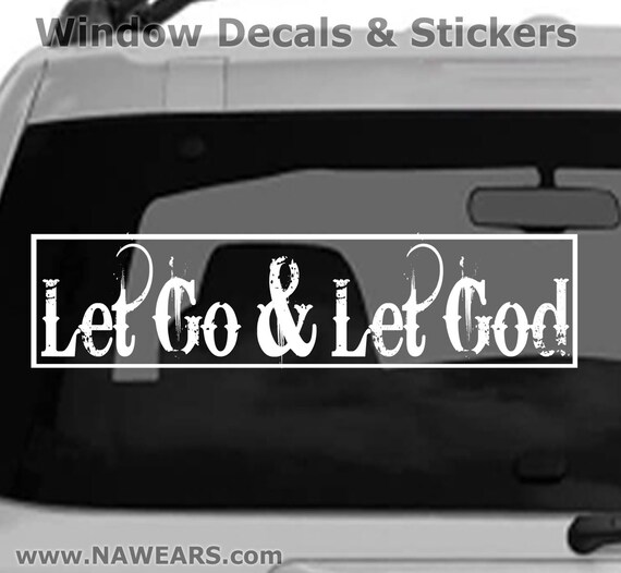 AA Let Go & Let God Vinyl Decal Color Options Vehicle | Etsy