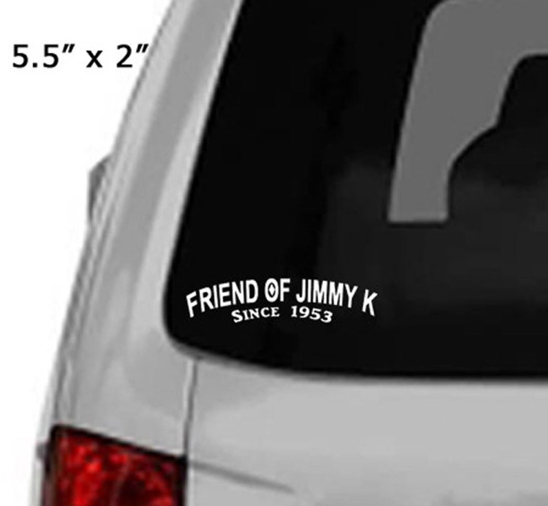 NA FRIEND Of JIMMY K Vinyl Decal Style Options Vehicle Sticker, 12 Step Car Decals, Bumper Stickers, Narcotics Anonymous image 4