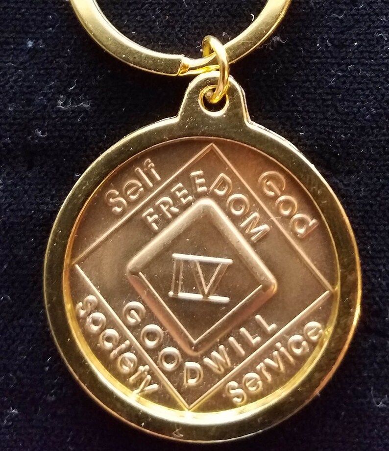 NA Medallion Holder For Key Chain Or Necklace Nsrcotics Etsy