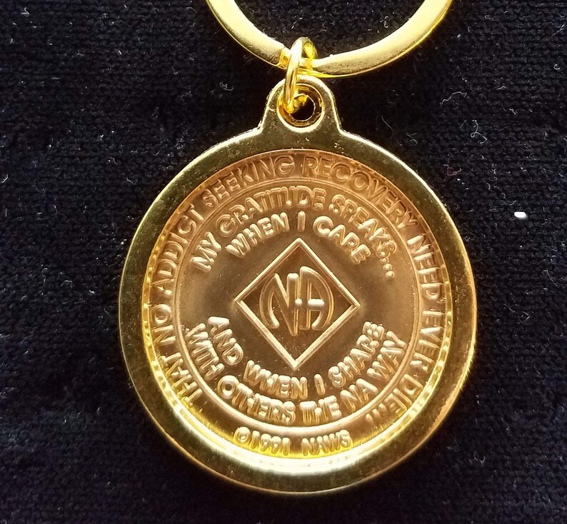 NA Medallion Holder For Key Chain Or Necklace Nsrcotics Etsy