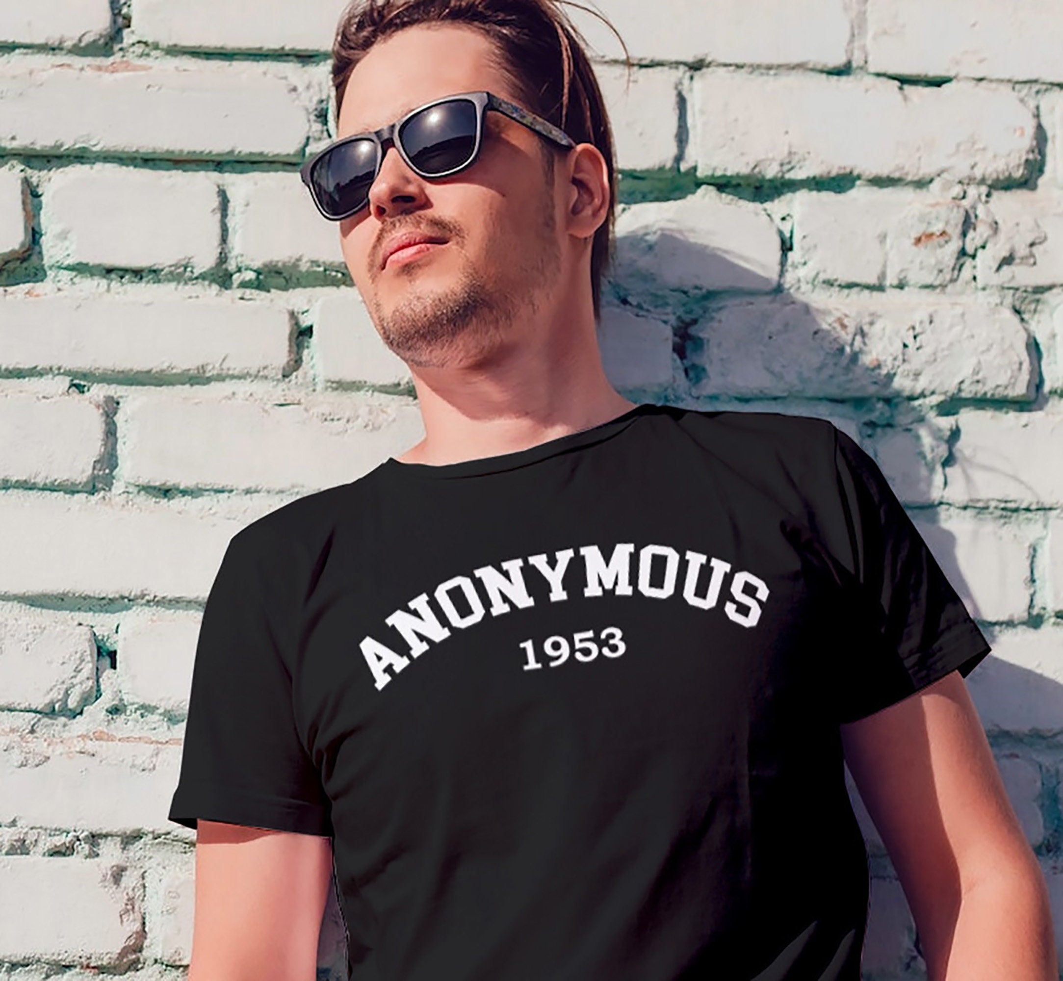 T-shirt Narcotiques Anonymes Bleu 1953 - 100% Coton - Taille XL Homme - Coton Préshrunk