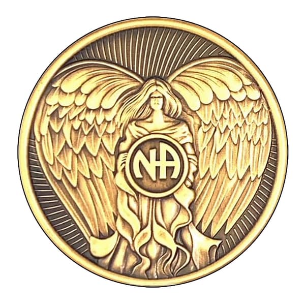 NA- Recovery Medallion - NA ANGEL  Recovery Medallion , Narcotics Anonymous