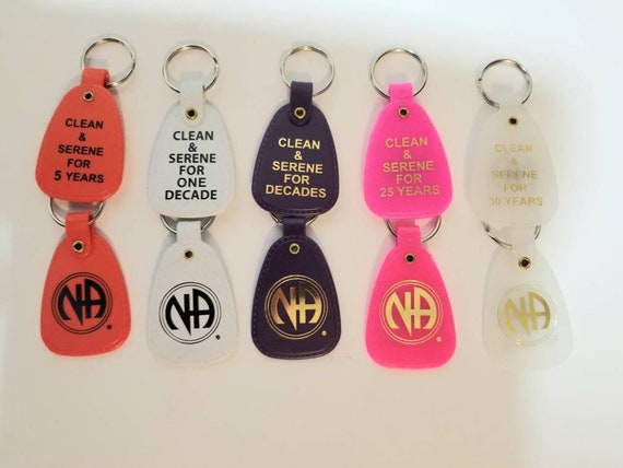 NA 5yr 10yr 20yr 25yr 30yr Year Clean Time Key Tag Narcotics Anonymous Free Shipping Etsy UK