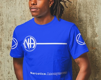 NA BASIC TEXT V. 2.0  T-shirt - S-3X - 100% cotton.   Narcotics Anonymous - Free Shipping