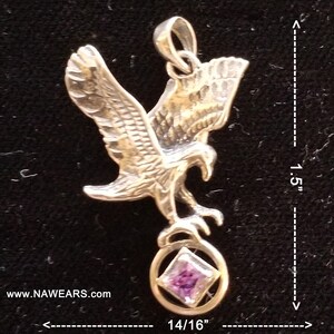 NA Large EAGLE Pendant - Narcotics Anonymous - Free Domestic Shipping