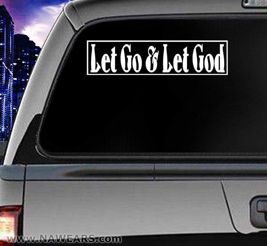 AA Let Go & Let God Vinyl Decal, Color Options Vehicle Sticker, 12 Step ...