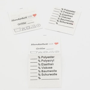 Universal labels handmade with heart / 25 pieces image 2