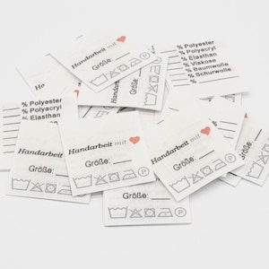 Universal labels handmade with heart / 25 pieces image 1