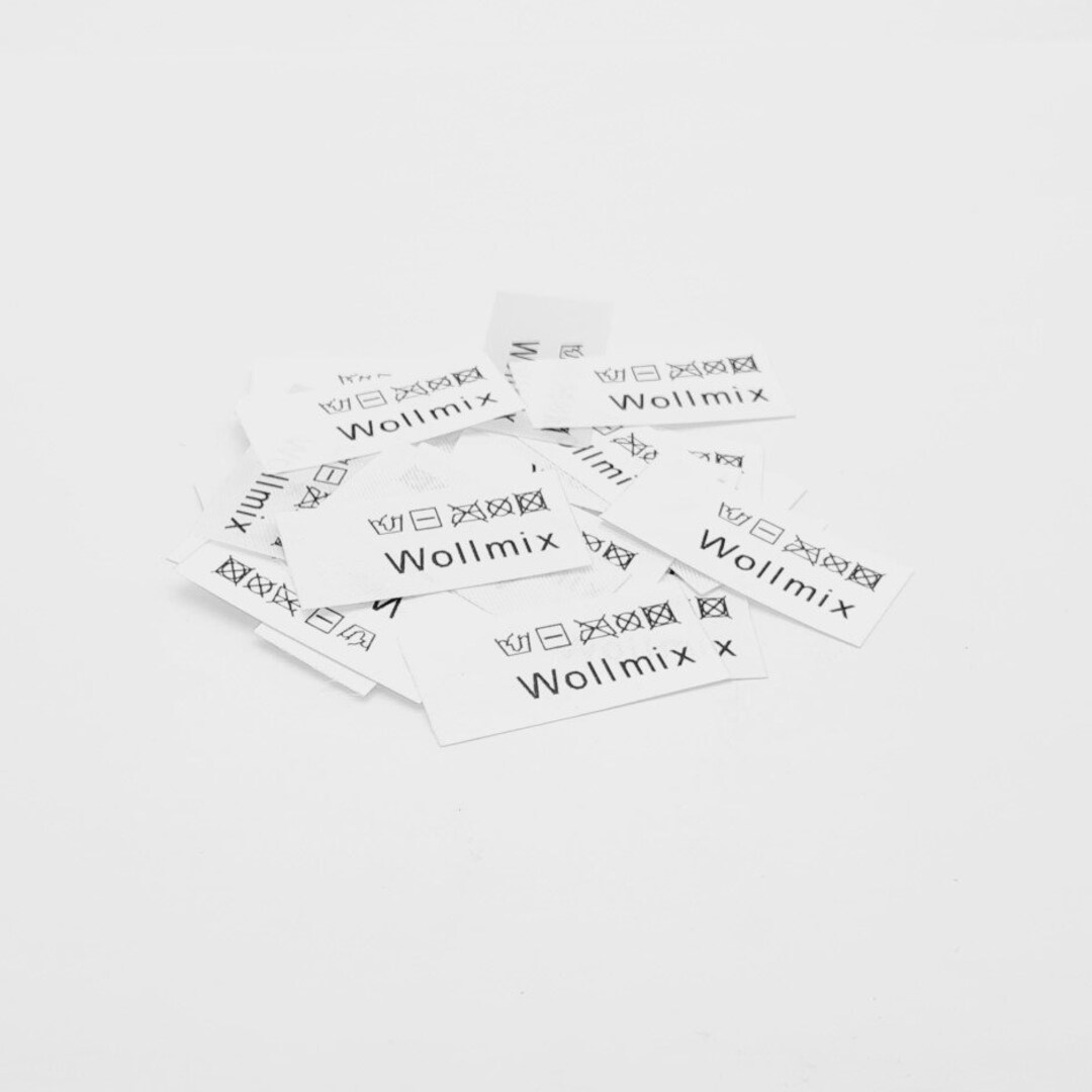 50 Textile Labels Wool Mix - Etsy
