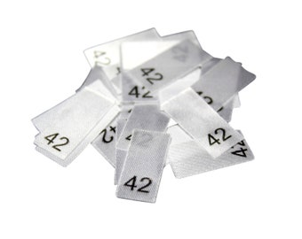 25 size labels - size 42