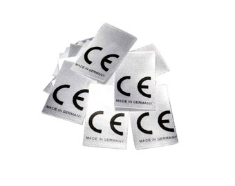 25 textile labels CE - Made in Germany