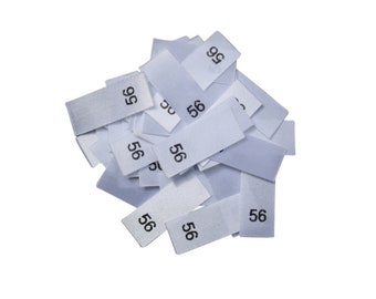 25 Size Labels - Size 56