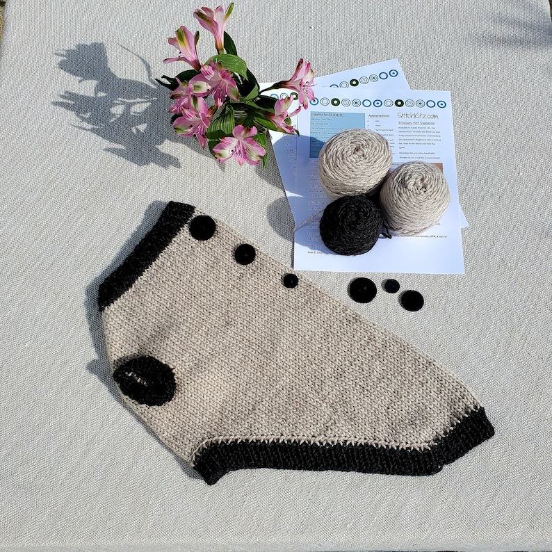 Dog Sweater, Easy DIY Knitting Kit Etsy