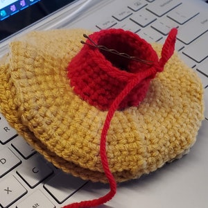 Senor 'Stache the Chili Pepper DIY Crochet Kit Squeak, Rattle or Silent options image 5