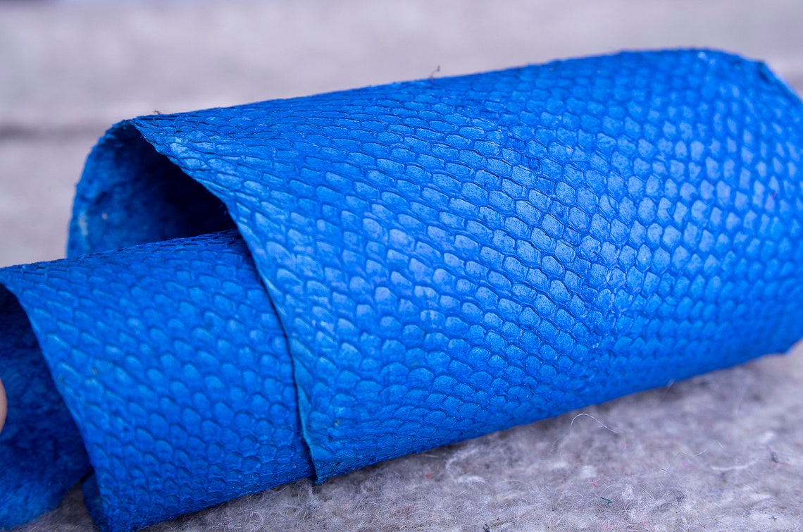 Salmon fish leather Iceland Atlantic leather Exotic Etsy