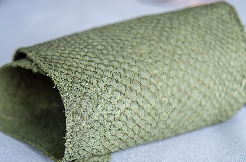 Salmon fish leather Iceland Atlantic leather Exotic Etsy