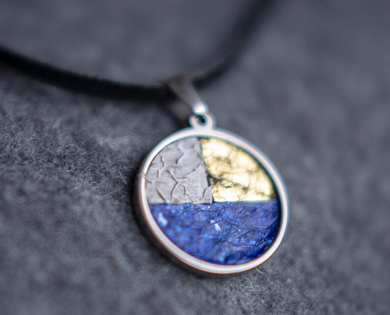 Salmon Cod Fish Leather Necklace Stainless Steel Pendant Etsy