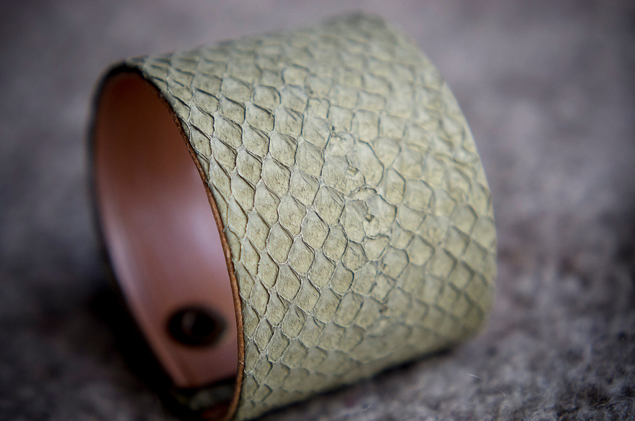 Personalized Icelandic Fish Leather Customized Bracelet Eco Etsy