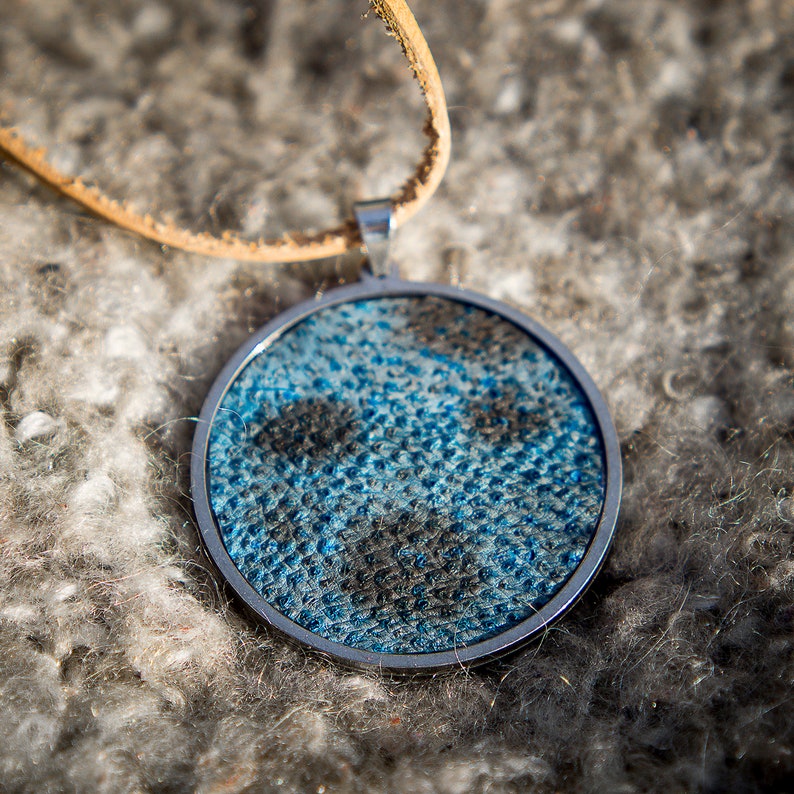 Fish Leather Pendant Icelandic Necklace Leather Jewelry Etsy