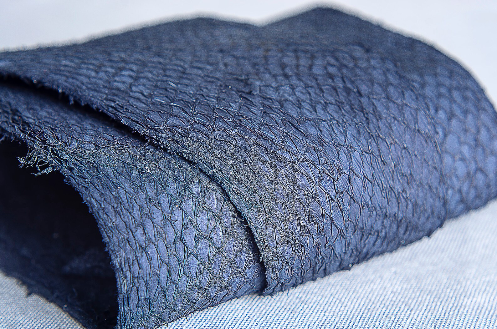 Salmon fish leather Iceland Atlantic leather Exotic Etsy