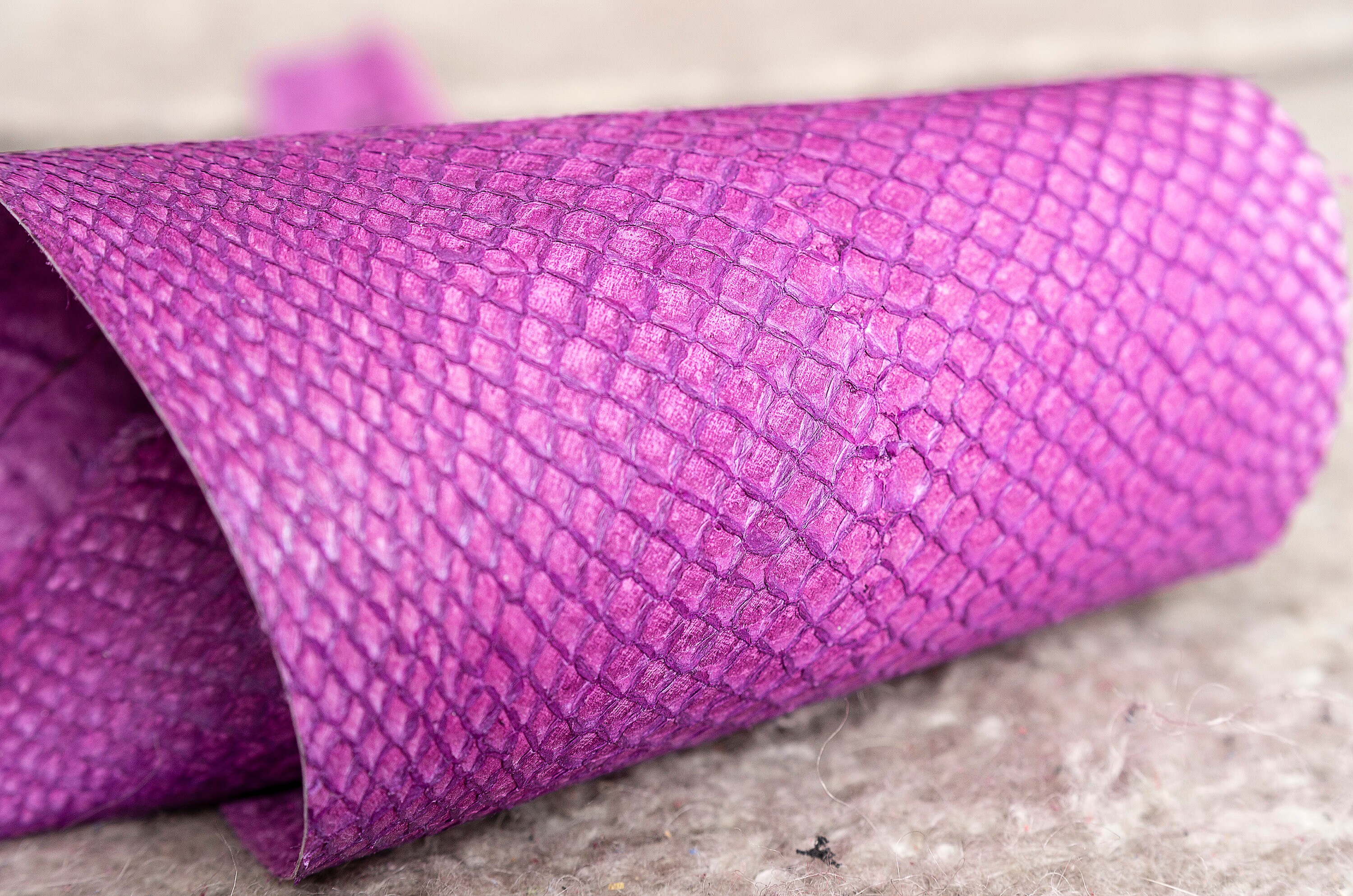 Salmon fish leather Iceland Atlantic leather Exotic Etsy