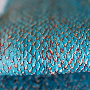 Leatherworking Salmon Fish Leather Fabric, Tapestry