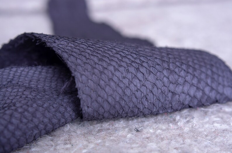 Salmon fish leather Iceland Atlantic leather Exotic Etsy