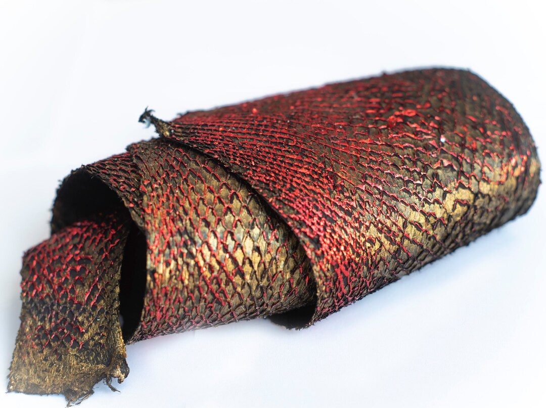 Salmon Fish Leather From Iceland, Tapestry, Moonlight, Lava Color