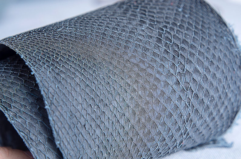 Salmon fish leather Iceland Atlantic leather Exotic Etsy