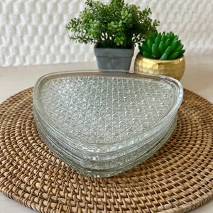 1960s Indiana Class Co. Triangle Snack Plates - Set of 4