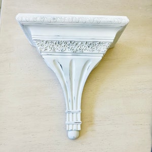 White Wall Sconce - Farmhouse Distressed Shabby Chic Wall Décor