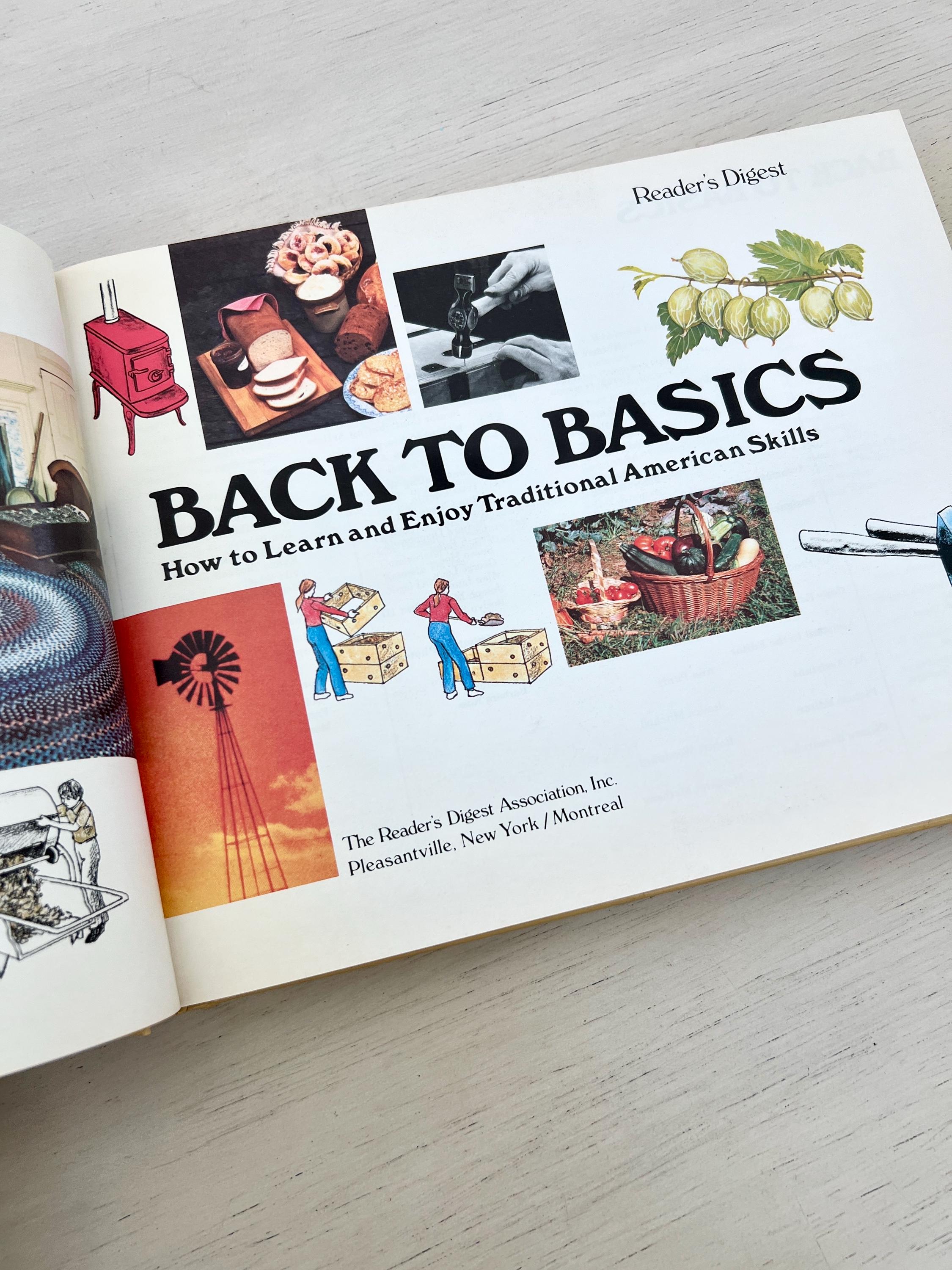 Vintage Reader's Digest Book Back to Basics 1981 Homesteading