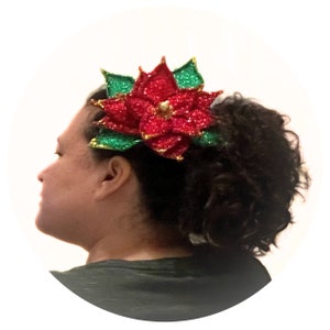 Poinsettia Hair Clip
