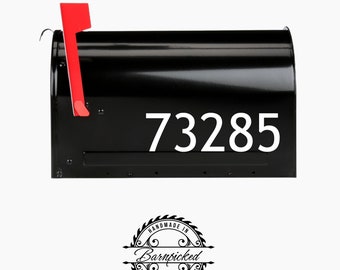 Personalized Mailbox Numbers, Mailbox Sticker, Address Decal For Mailbox, Modern Mailbox Number Decal, Street Address Vinyl Sticker, Decals